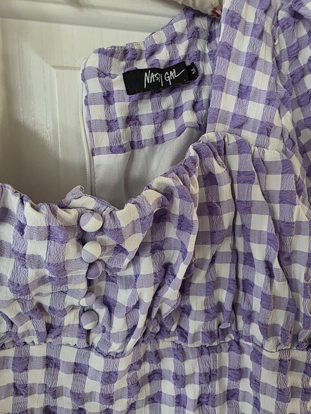 Purple Gingham Mini - Picture 2 of 3